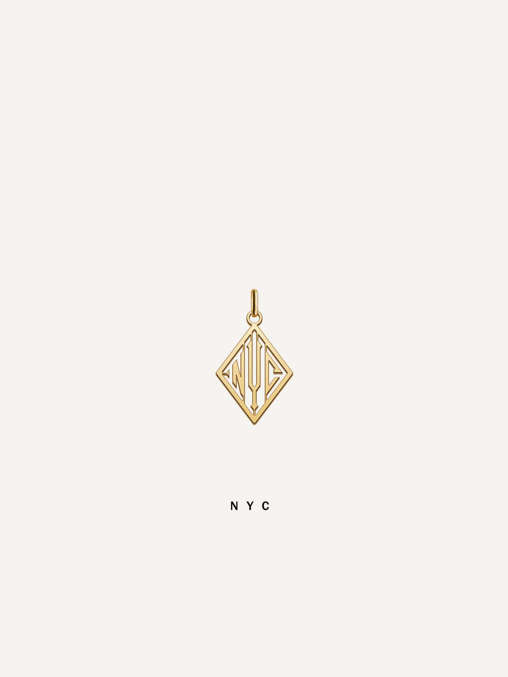 18k Gold Triad Pendant