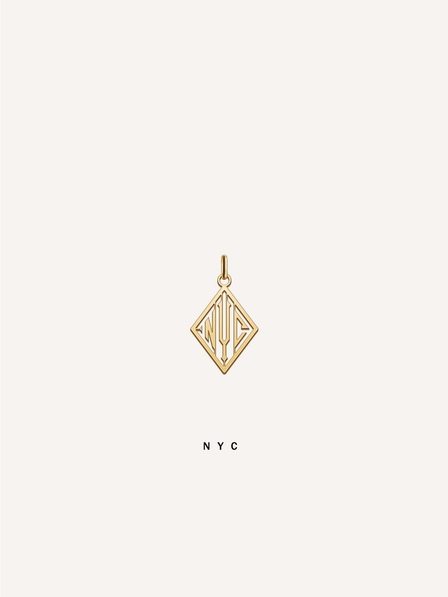 18k Gold Triad Pendant