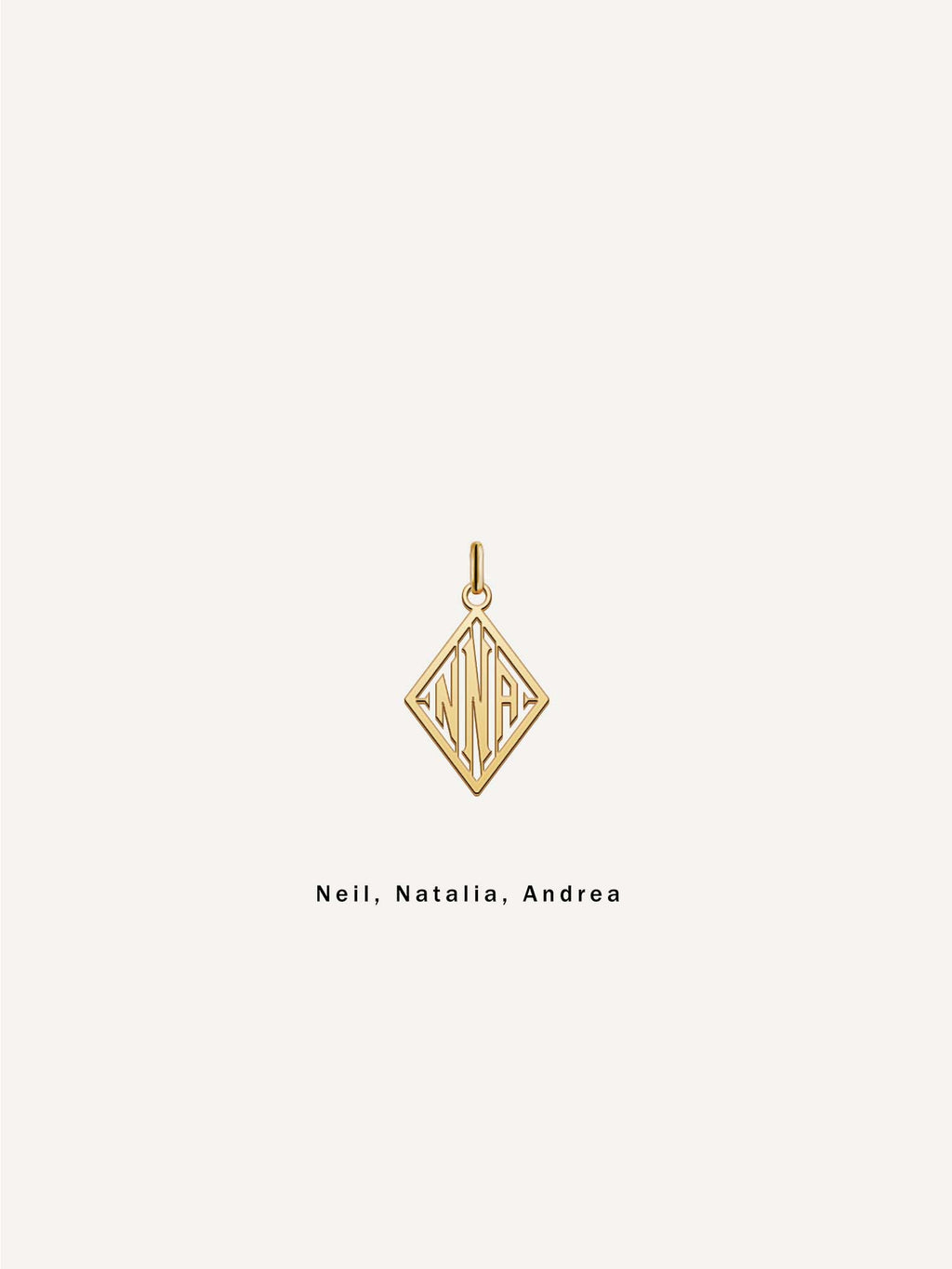 18k Gold Triad Pendant